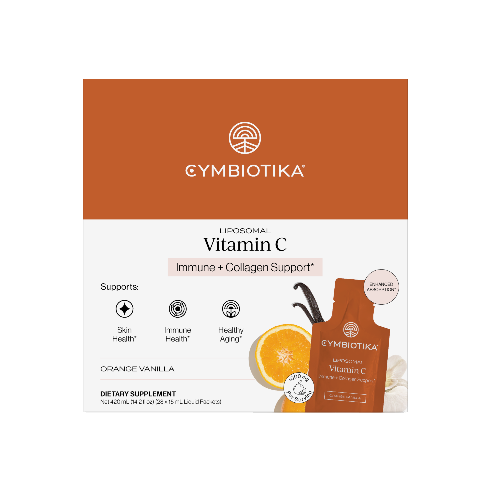 Liposomal Vitamin C Packets - Immune + Collagen Support