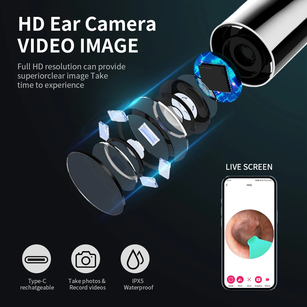 Ear Cleaning Camera with HD Otoscope, NK3 Pro Kit