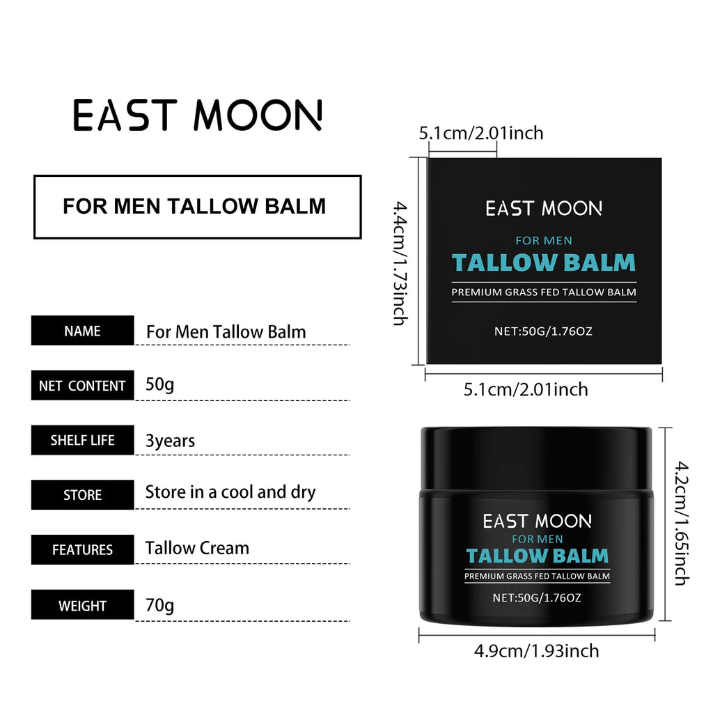Grass-Fed Beef Tallow Balm with Raw Honey, Dry Skin Relief