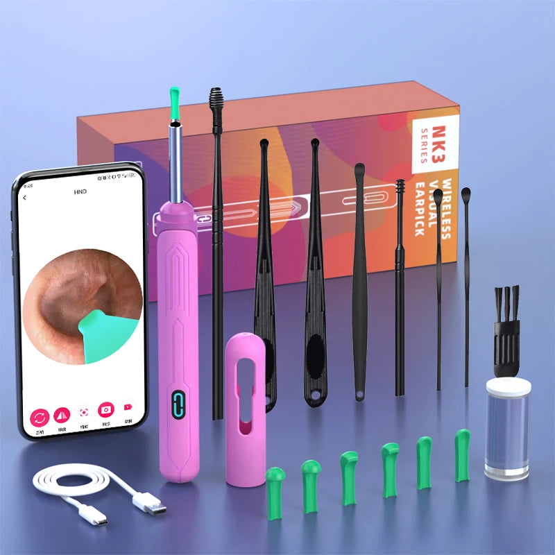 Ear Cleaning Camera with HD Otoscope, NK3 Pro Kit
