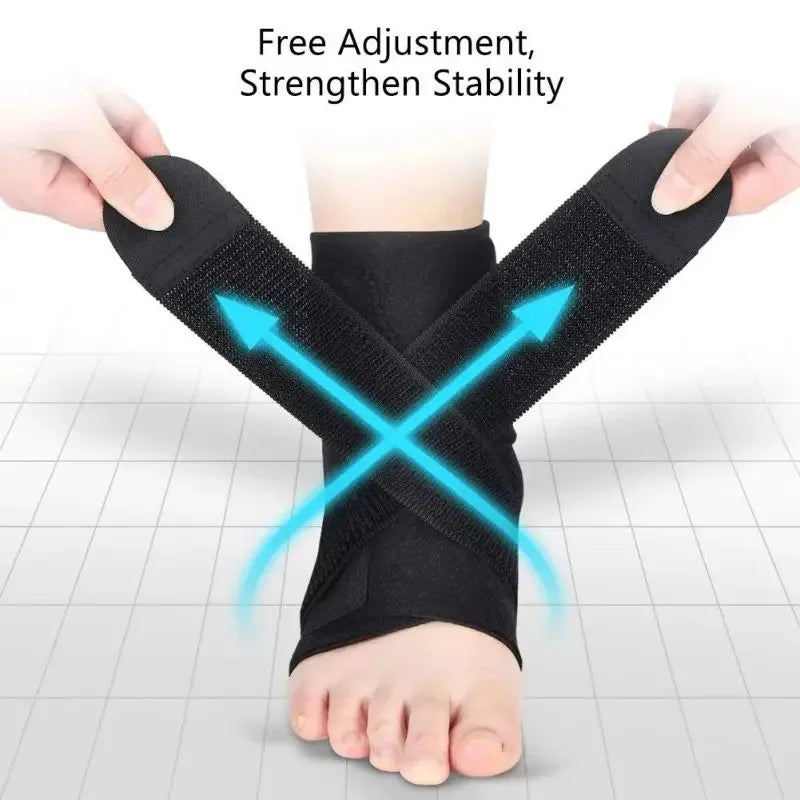 Adjustable Ankle Brace, Breathable Compression Support