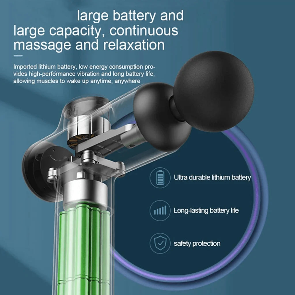 Portable Fascia Massage Gun, Deep Muscle Recovery