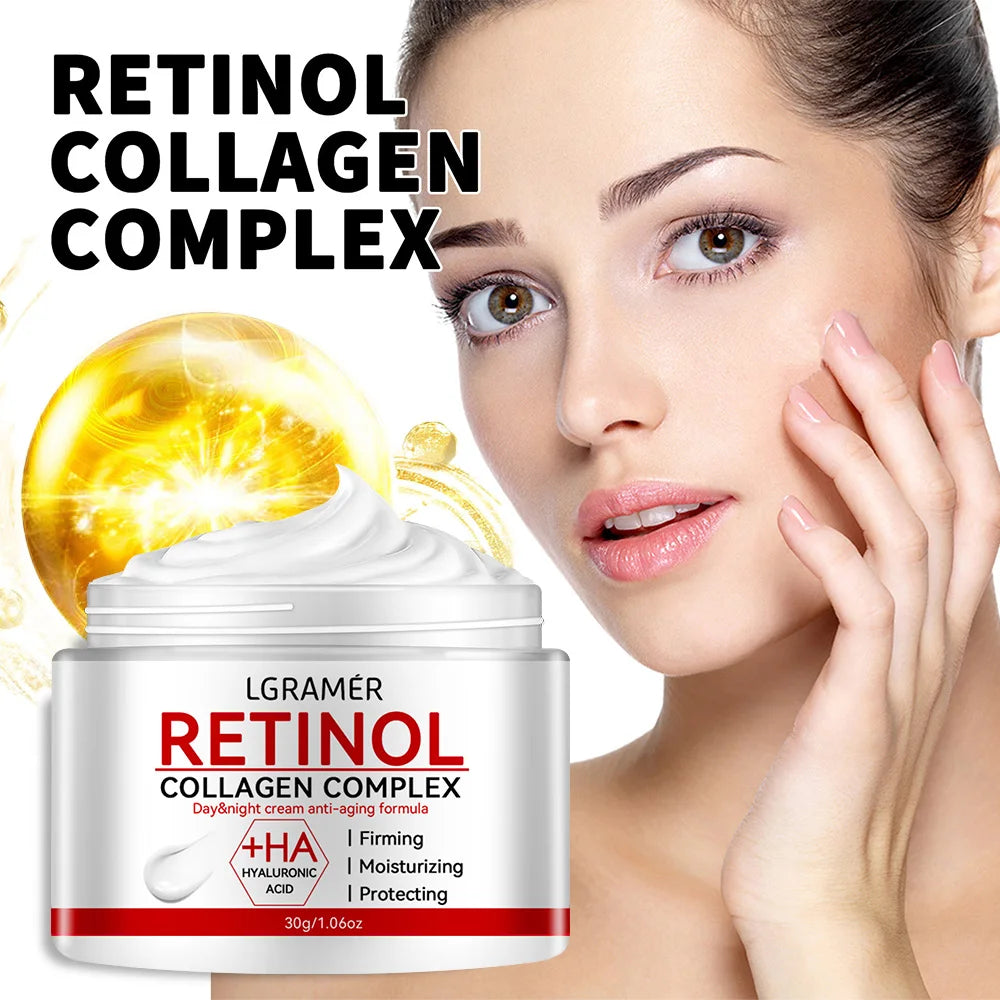 Retinol Collagen Face Cream, Anti-Wrinkle & Firming