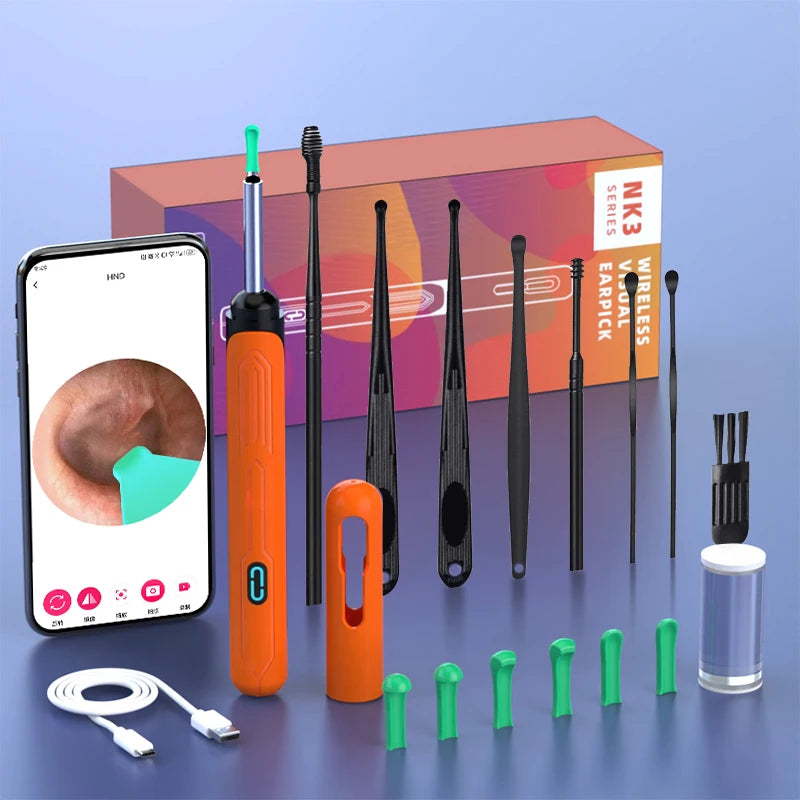 Ear Cleaning Camera with HD Otoscope, NK3 Pro Kit