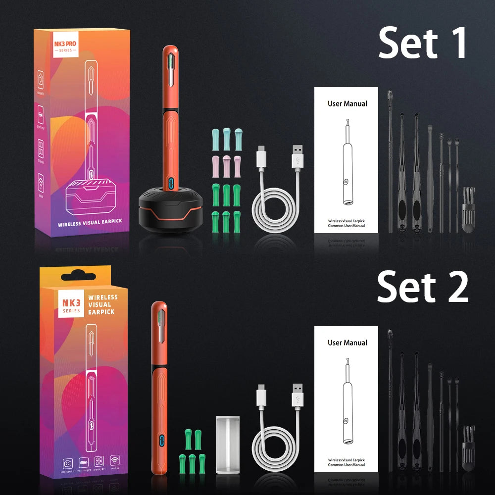 Ear Cleaning Camera with HD Otoscope, NK3 Pro Kit
