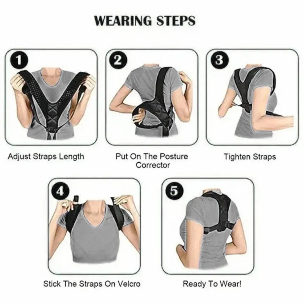 Posture Corrector Back Brace, Breathable & Adjustable