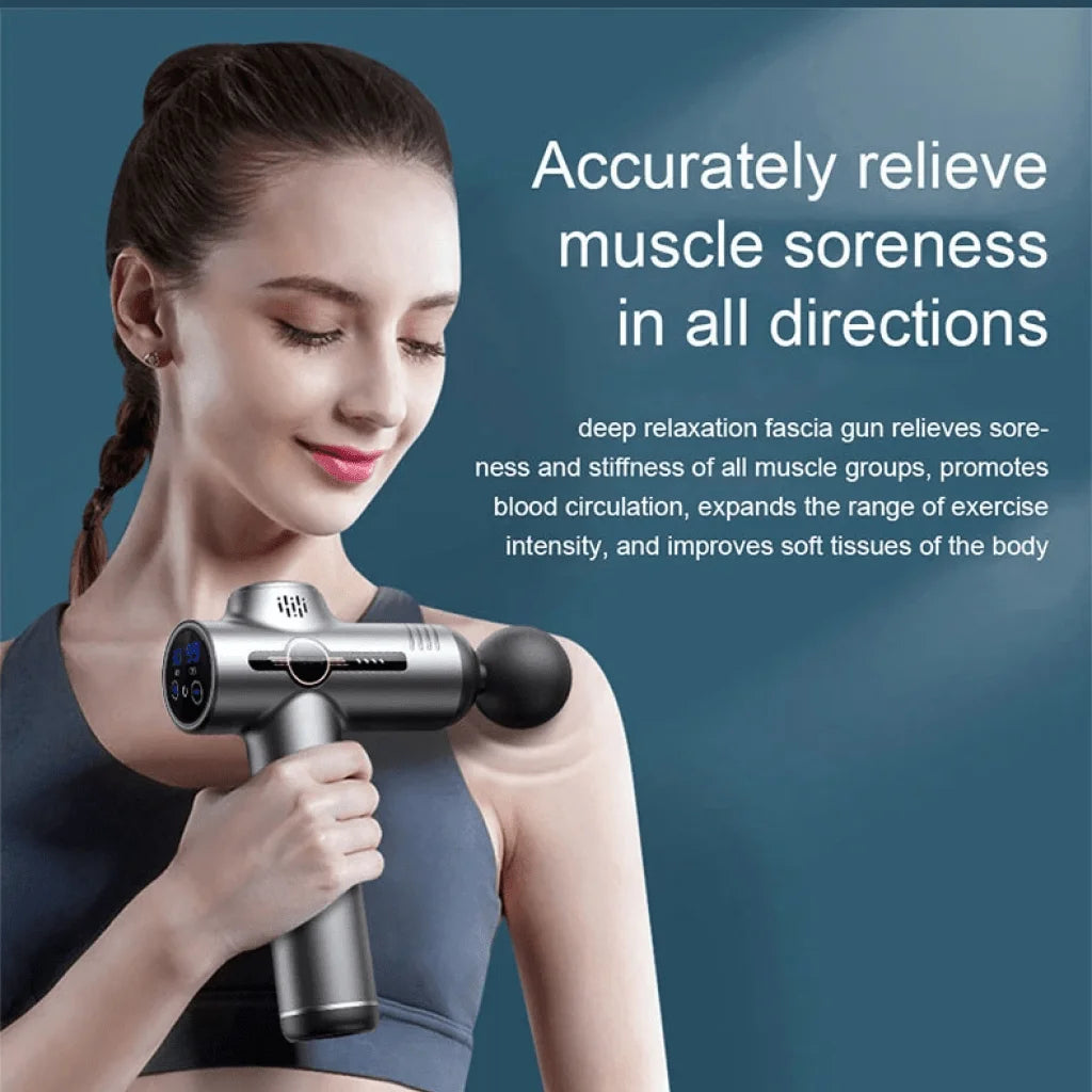 Portable Fascia Massage Gun, Deep Muscle Recovery