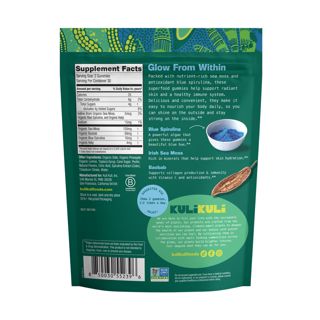 Sea Moss & Blue Spirulina Superfood Gummies