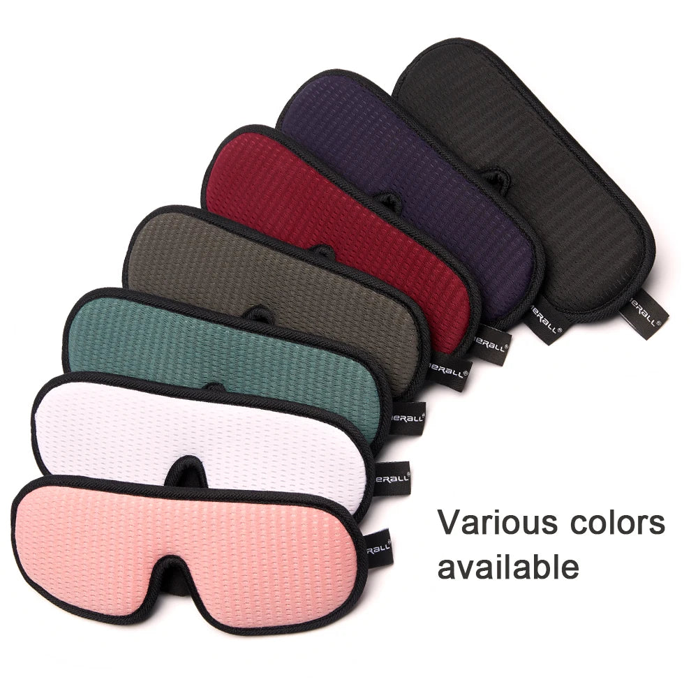 3D Contoured Sleep Mask, Blackout & Breathable