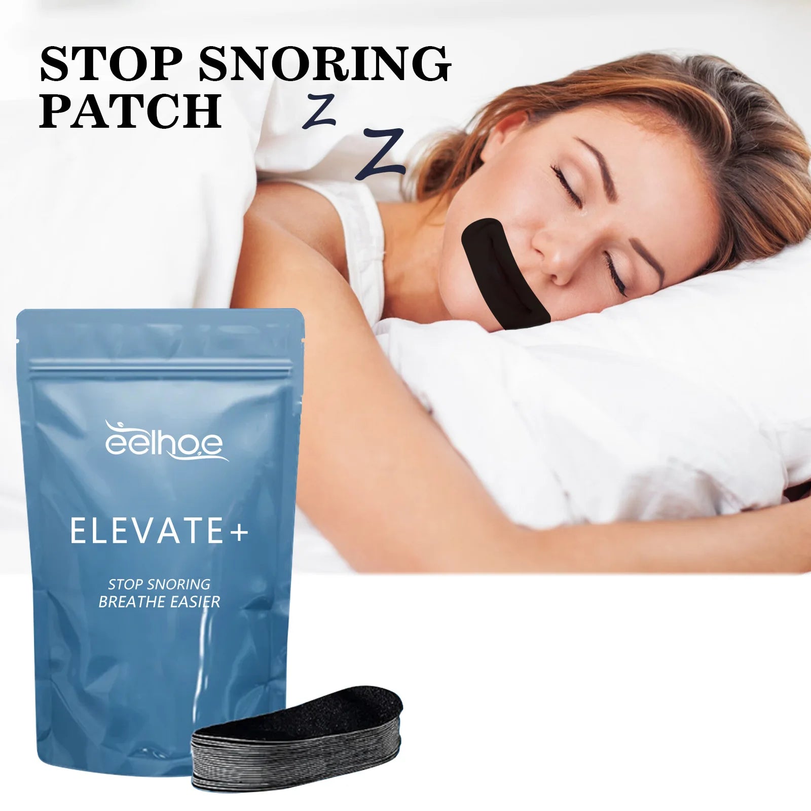 Gentle Sleep Mouth Tape, Soft Adhesive, 30 Pieces