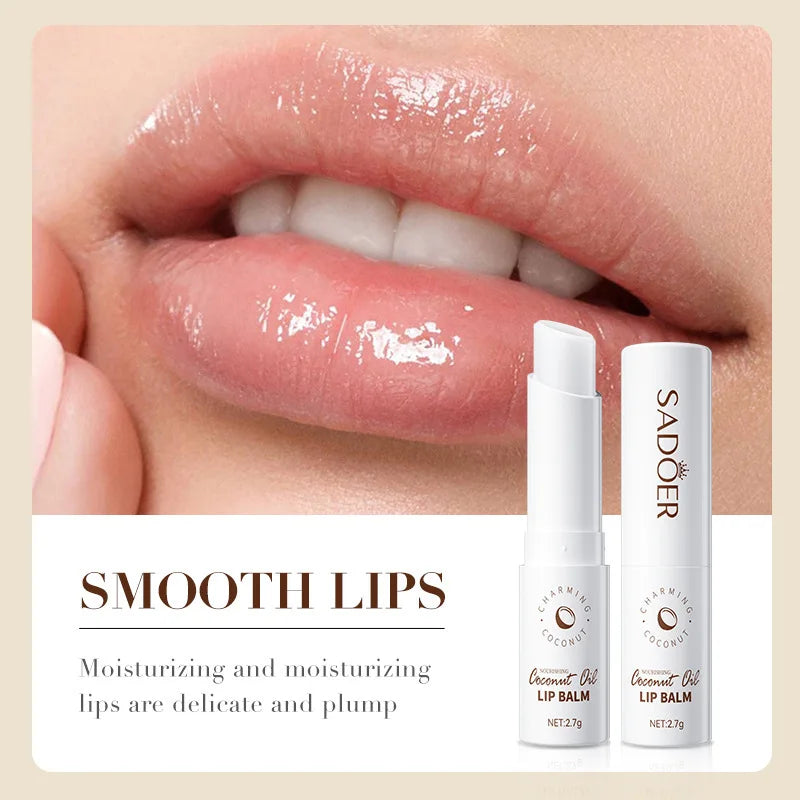 Coconut Lip Balm, Long-Lasting Moisture for Men & Women