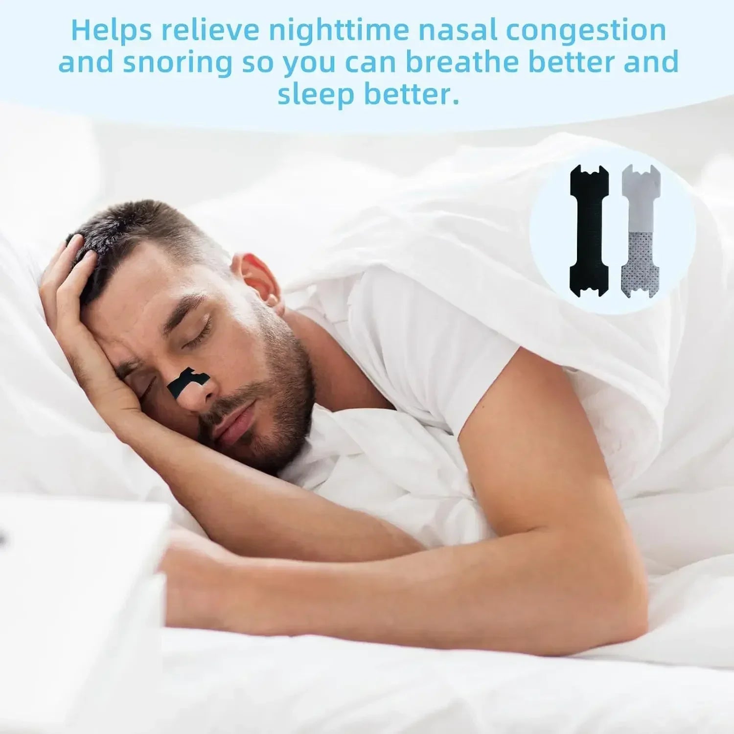 Breathable Sports Nasal Strips, Flexible & Comfortable