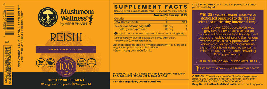 Mushroom Wellness Reishi Capsules