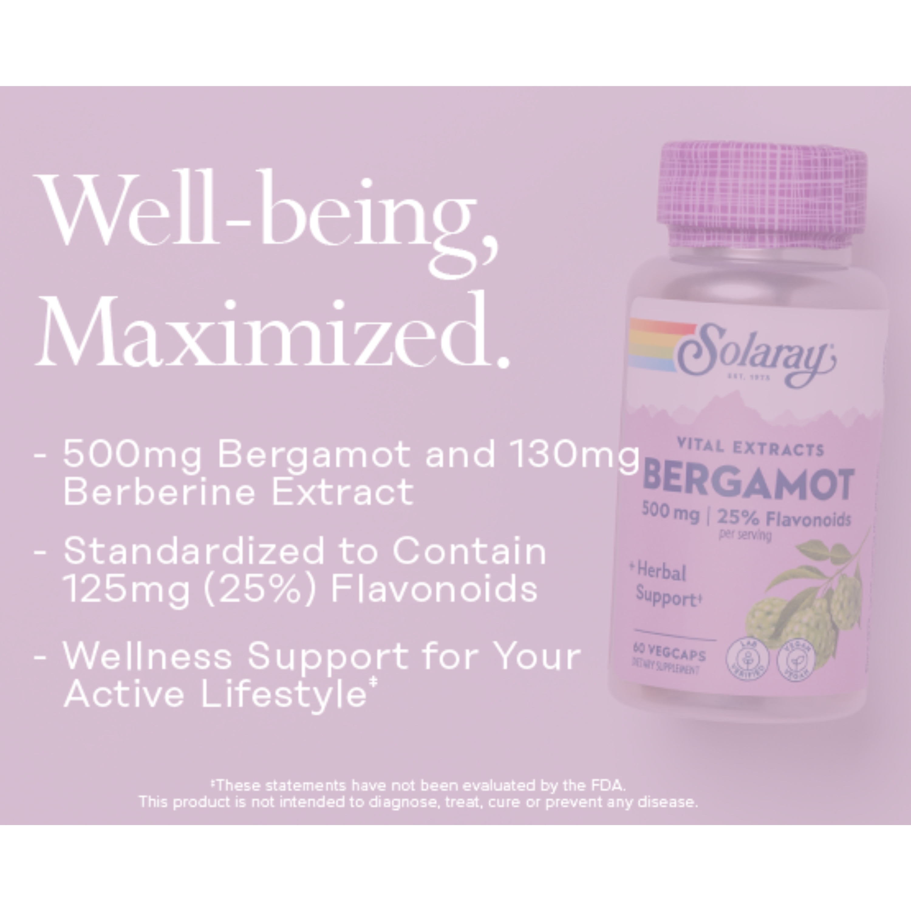 Vital Extracts Bergamot, 500 mg