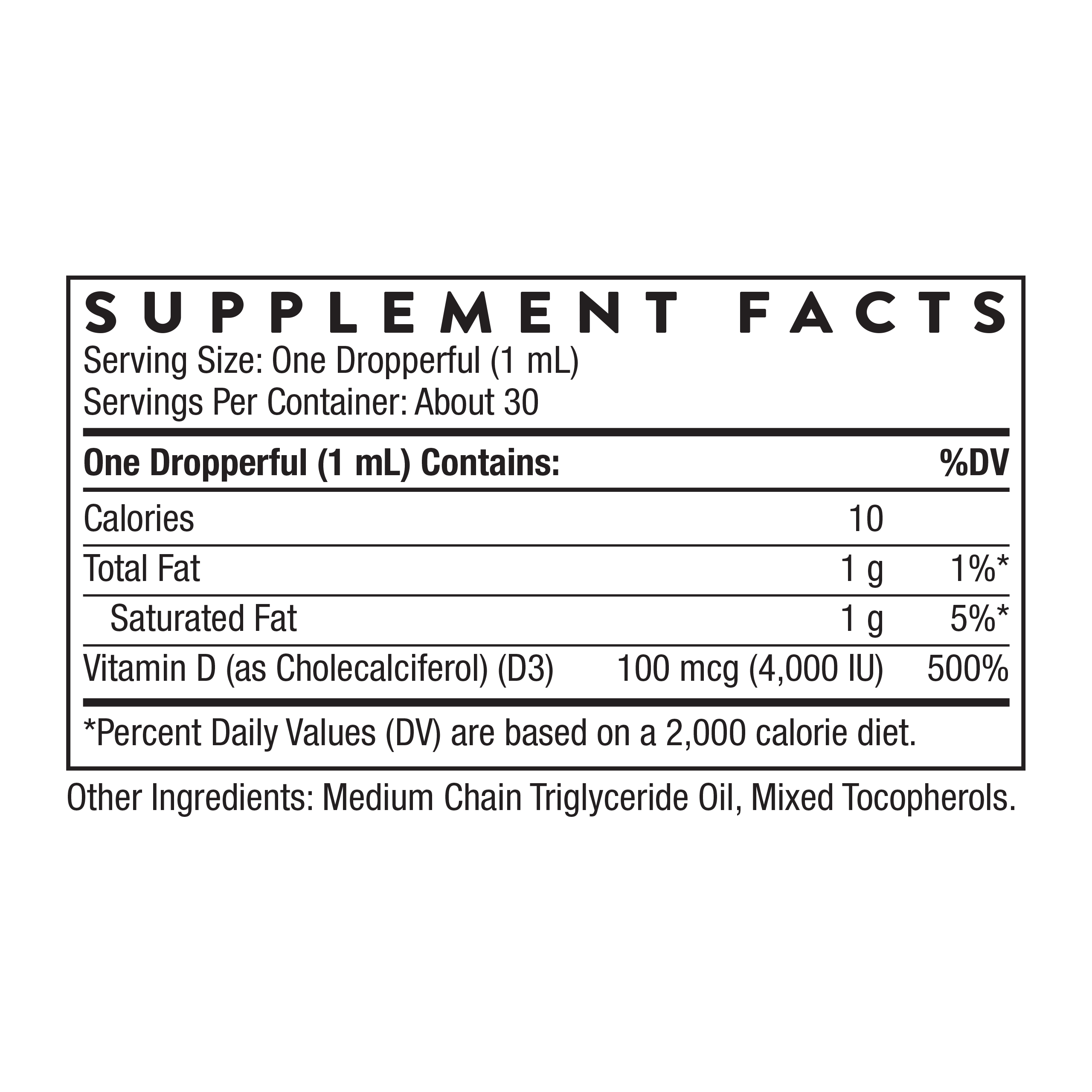 Vitamin D3 Liquid Drops