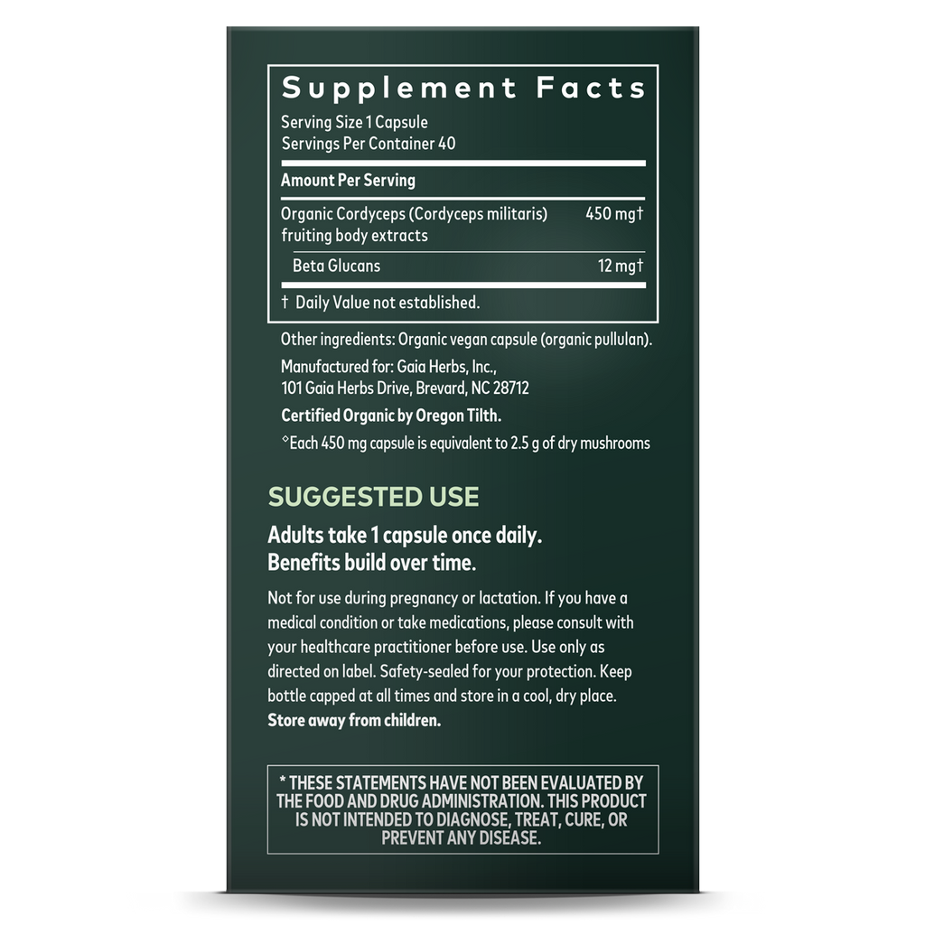 Cordyceps Mushroom - For Energy Support