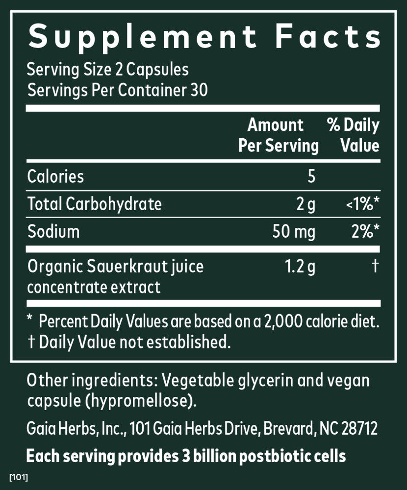 Sauerkraut Postbiotic