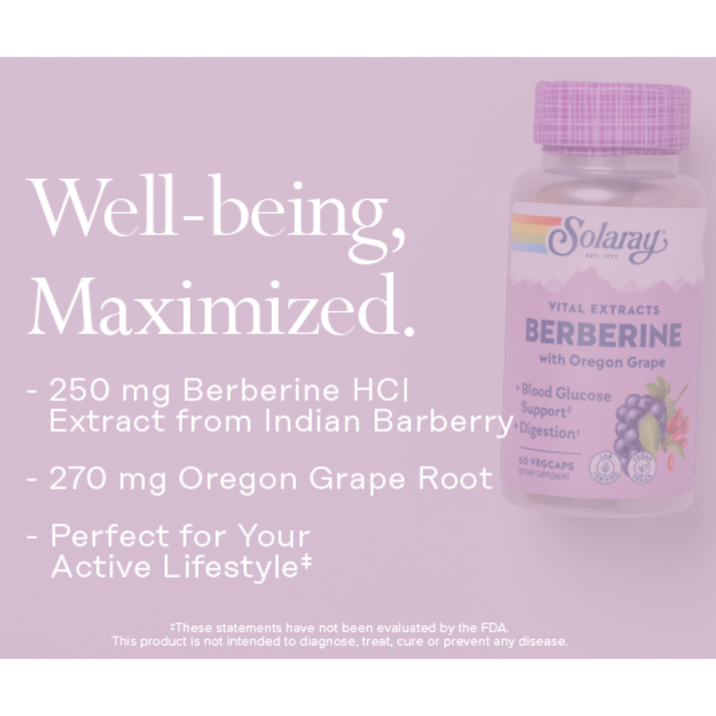 Vital Extracts Berberine from Indian Barberry, 500 mg