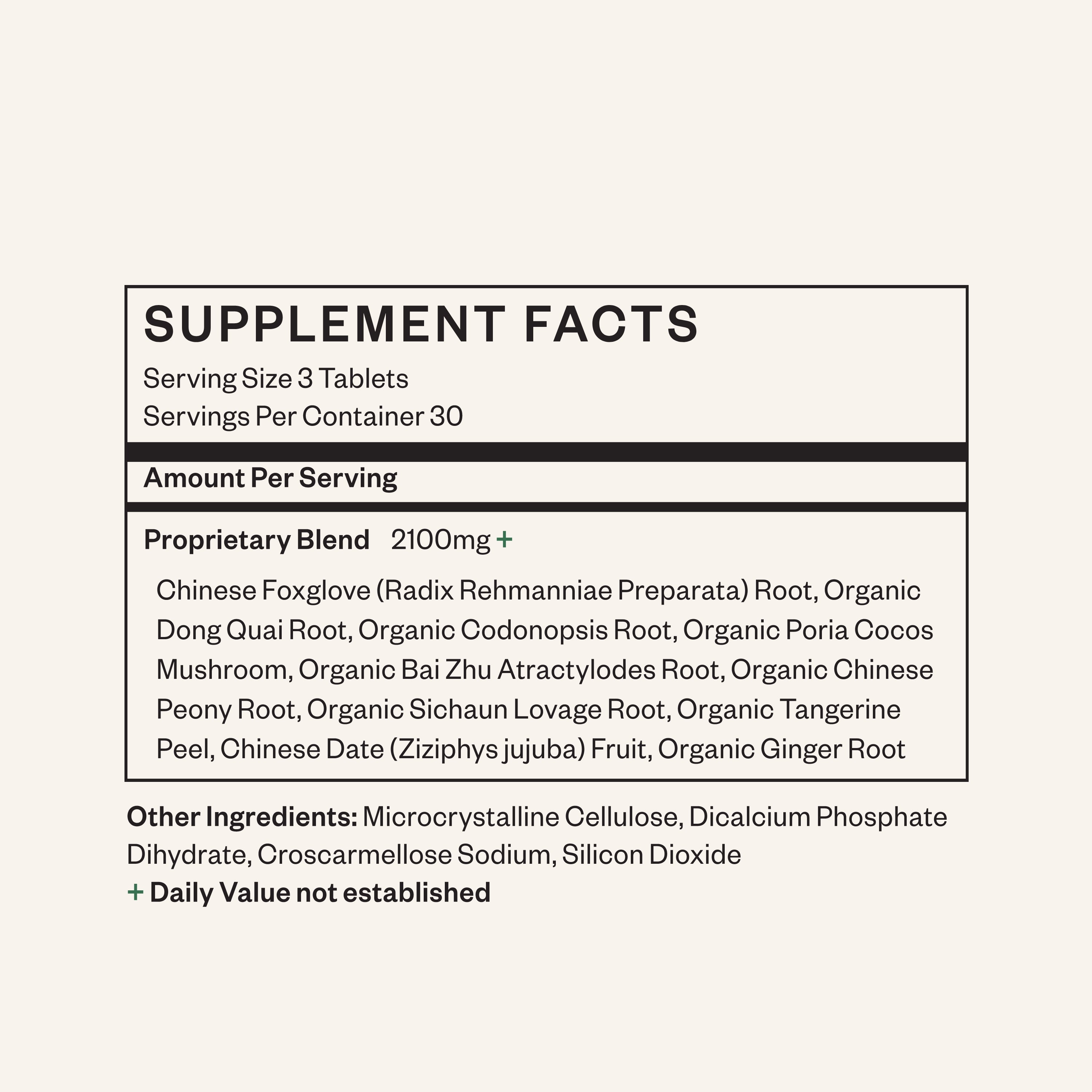 Daily Women's Multiherbal - For Total Body + Cycle Balance