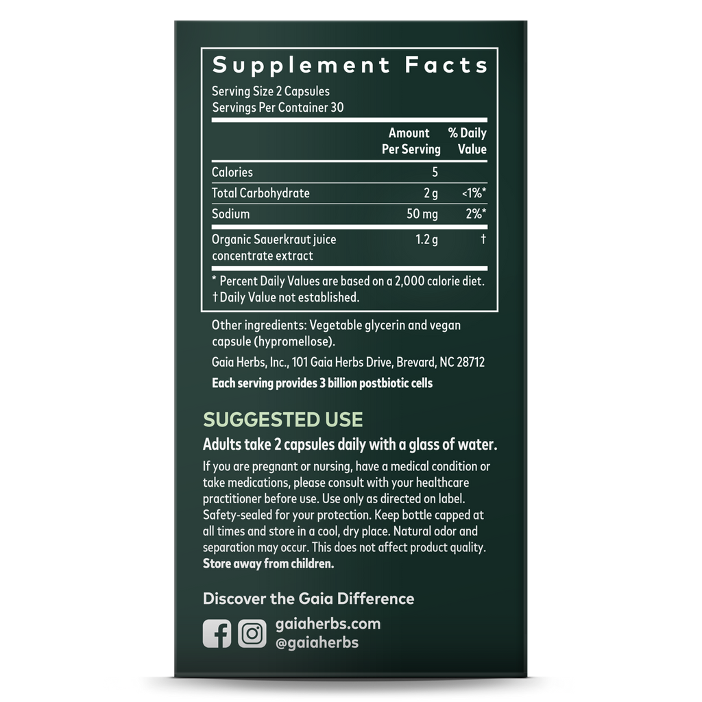 Sauerkraut Postbiotic