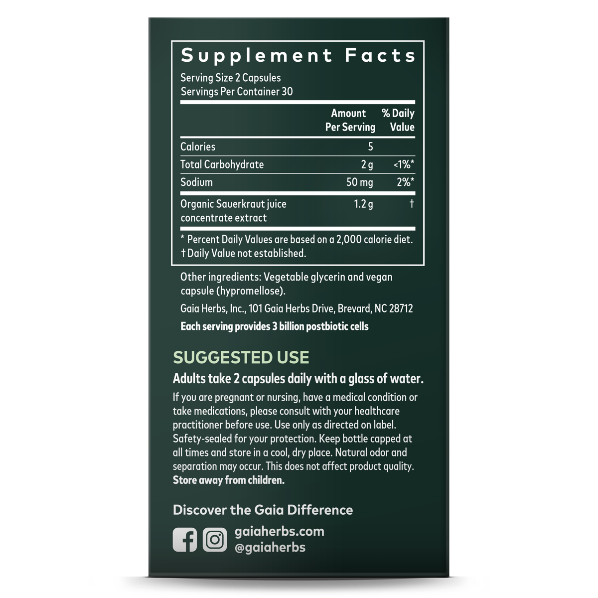Sauerkraut Postbiotic