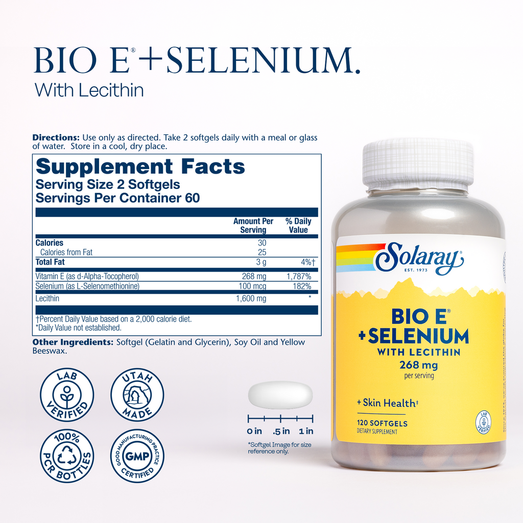 Bio E® + Selenium w Lecithin, 268 mg