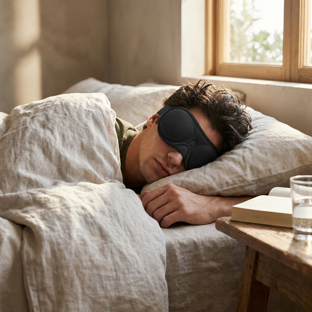 3D Sleeping Mask lifestyle use