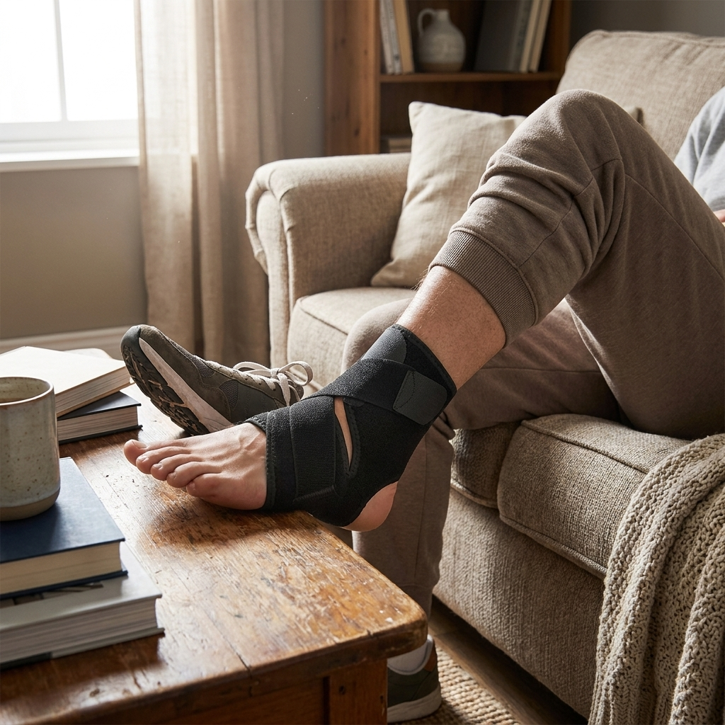 Adjustable Ankle Brace lifestyle use