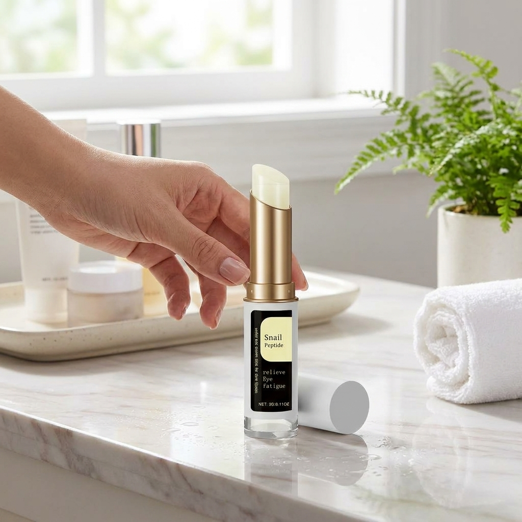 Snail collagen eye cream stick centered lifestyle