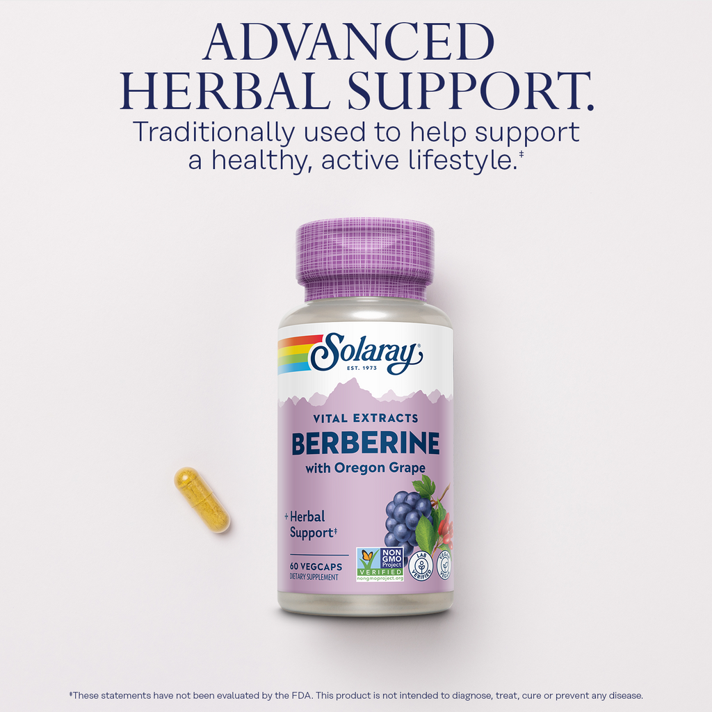 Vital Extracts Berberine from Indian Barberry, 500 mg