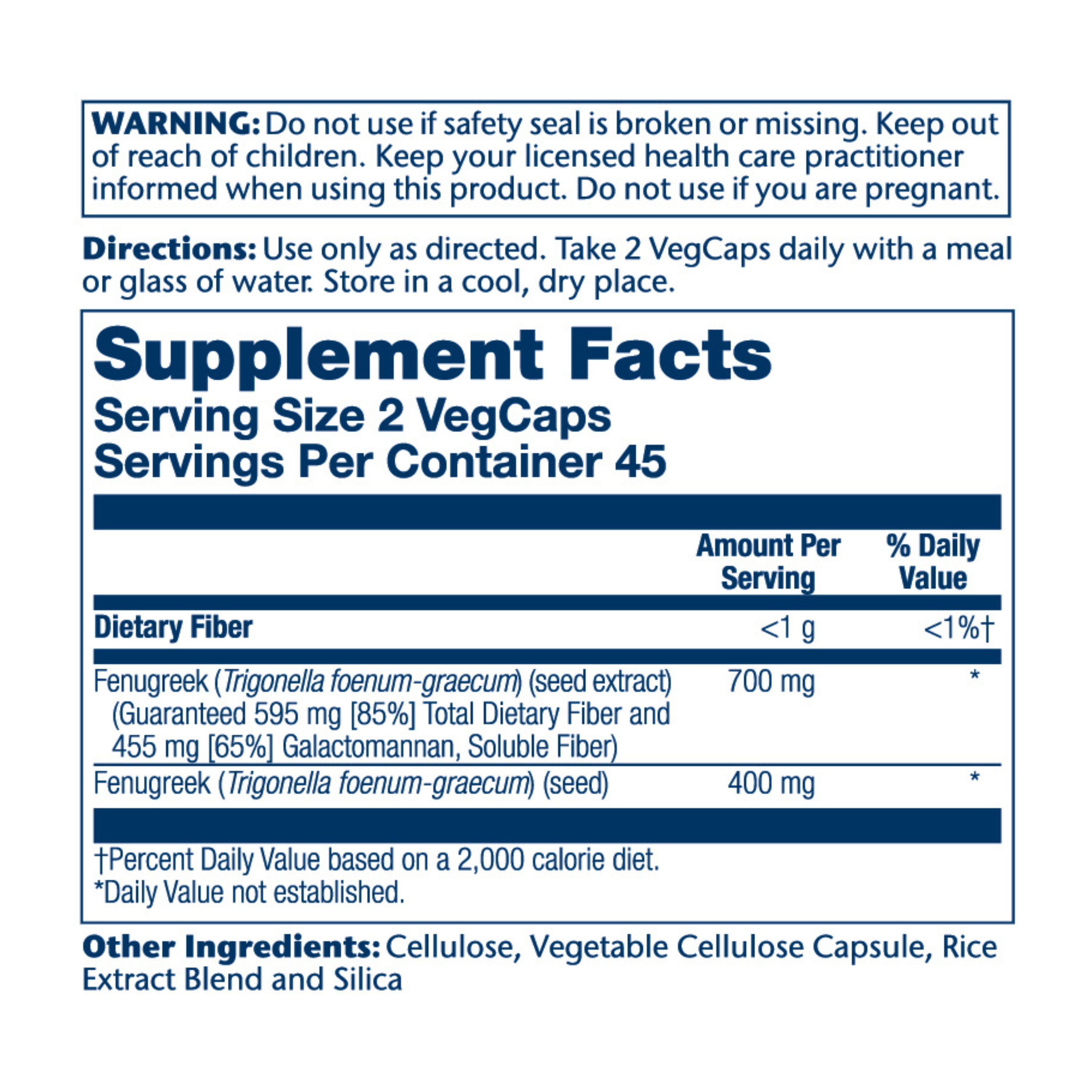 Vital Extracts Fenugreek, 700 mg