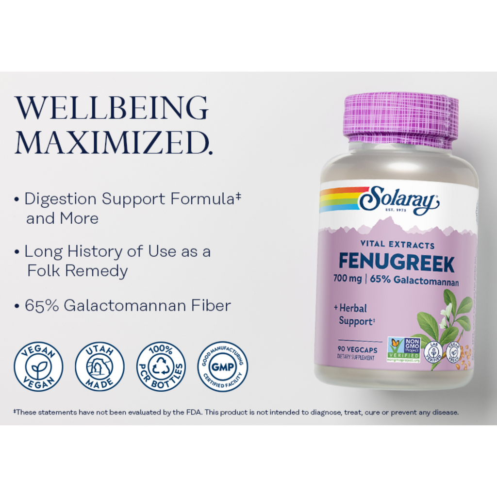 Vital Extracts Fenugreek, 700 mg