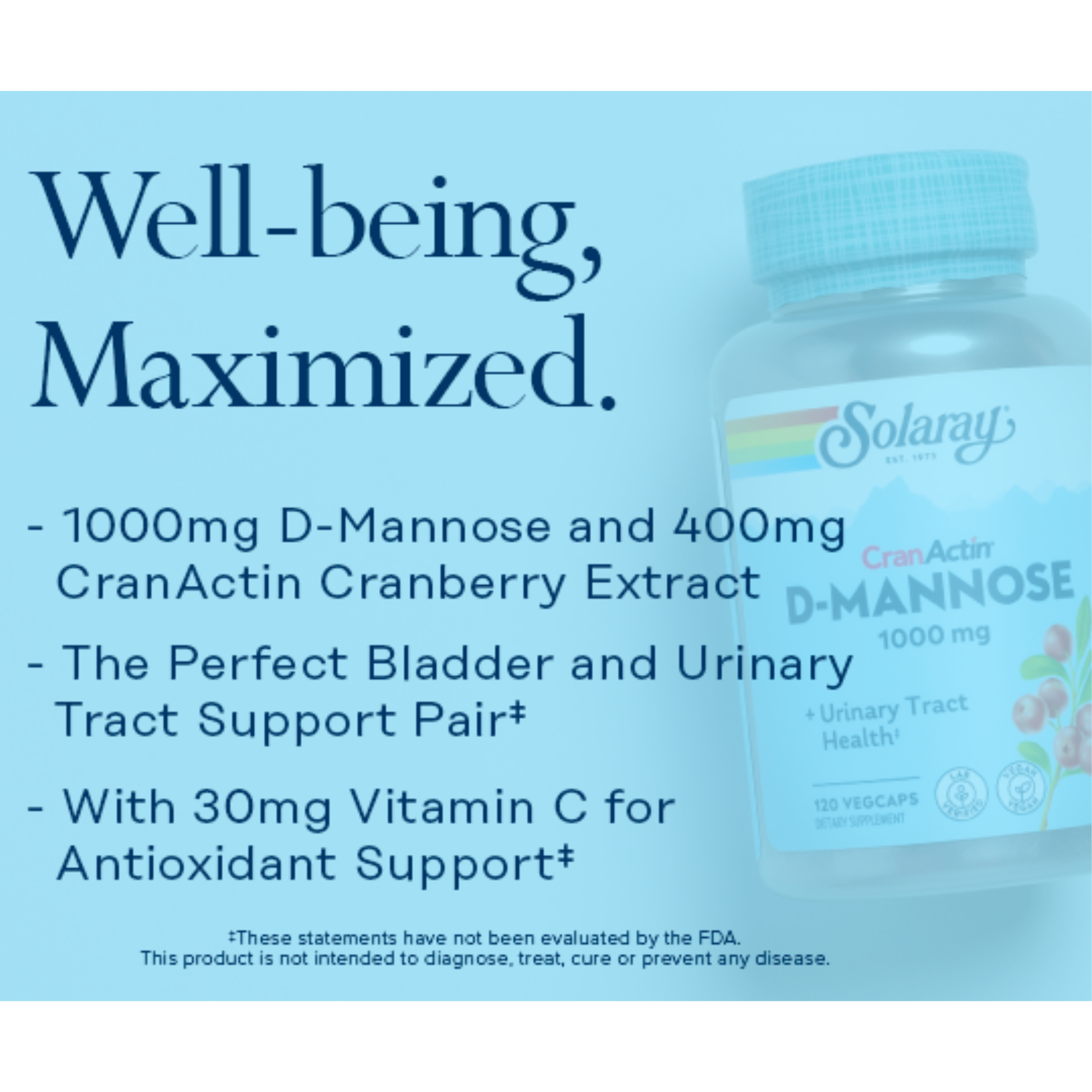 CranActin® D-Mannose, 1000 mg