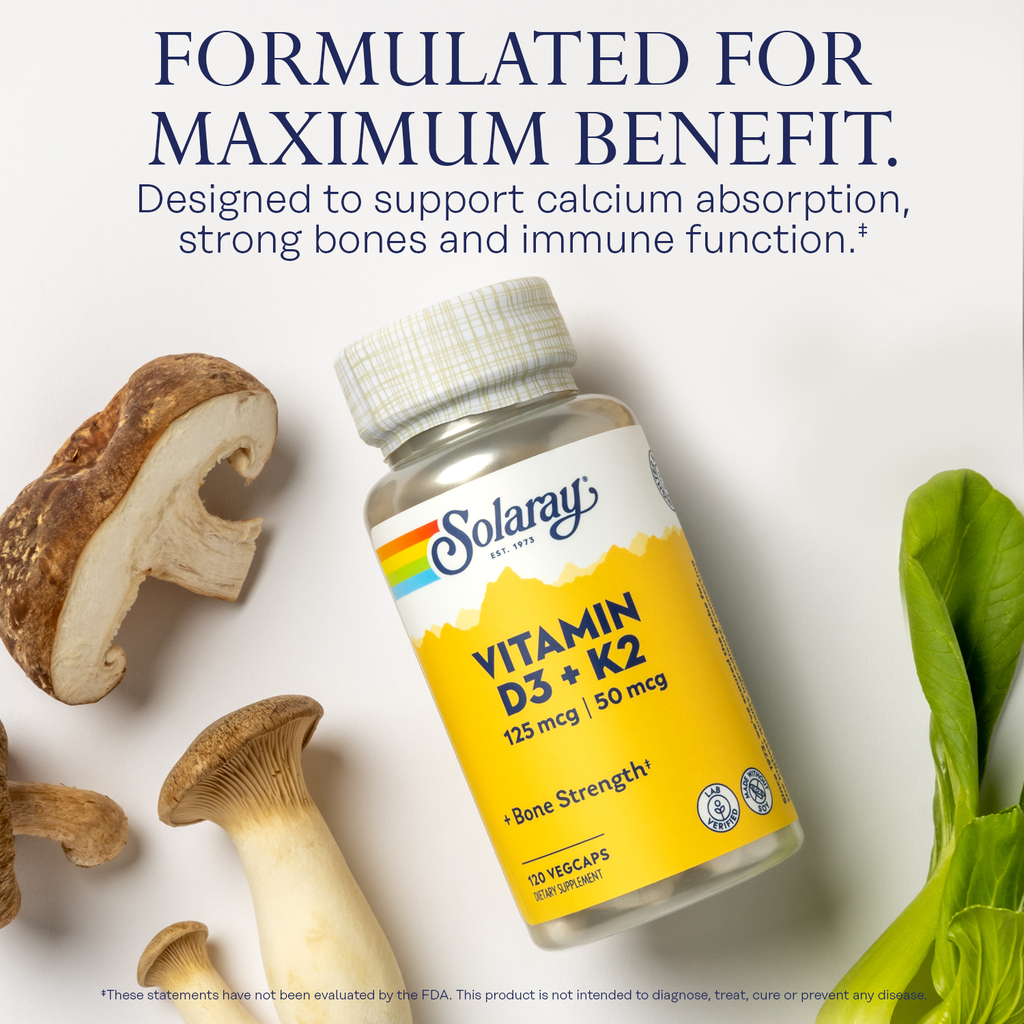 Vit D3 + K2, 125 mcg | 50 mcg