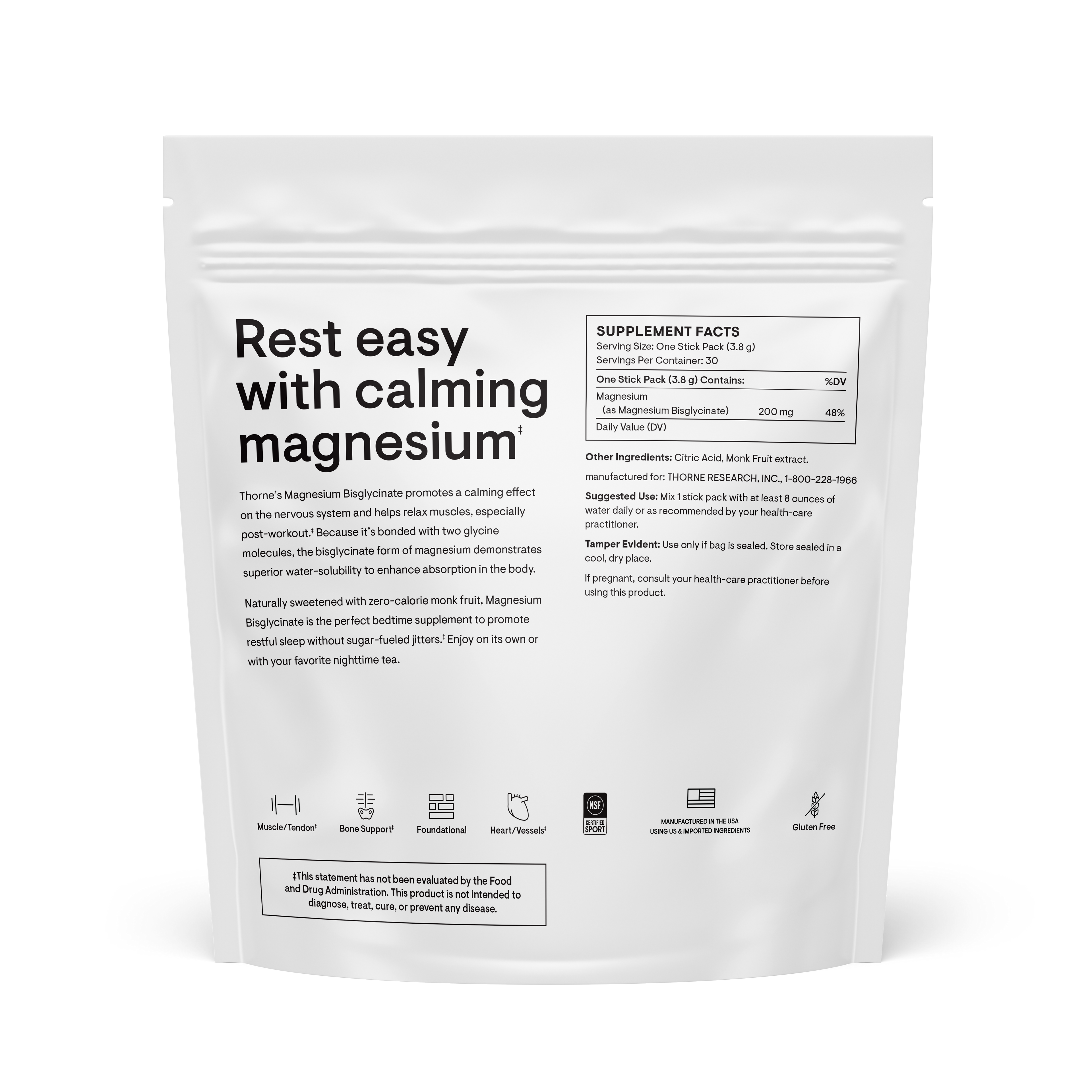 Magnesium Bisglycinate – Stick Packs