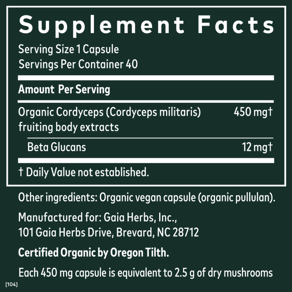 Cordyceps Mushroom - For Energy Support