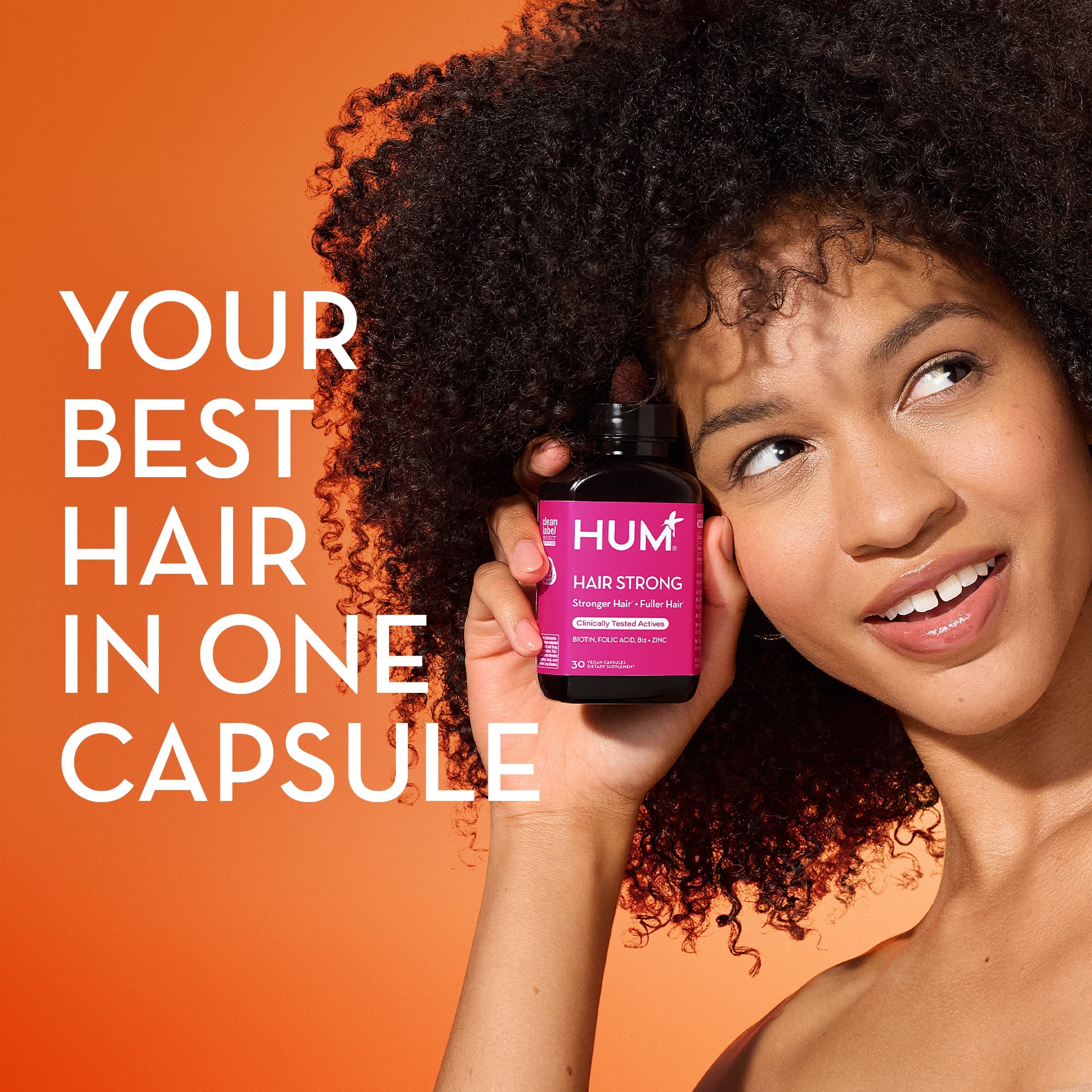 Hair Strong - Capsules for Growth with Biotin, Fo-Ti, & Paba