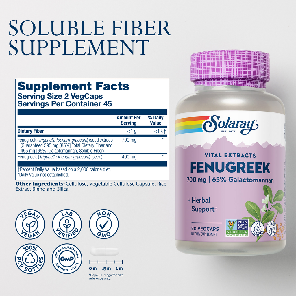 Vital Extracts Fenugreek, 700 mg