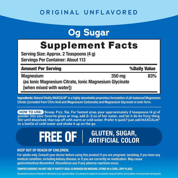 MAXCALM Original Powder - Unflavored
