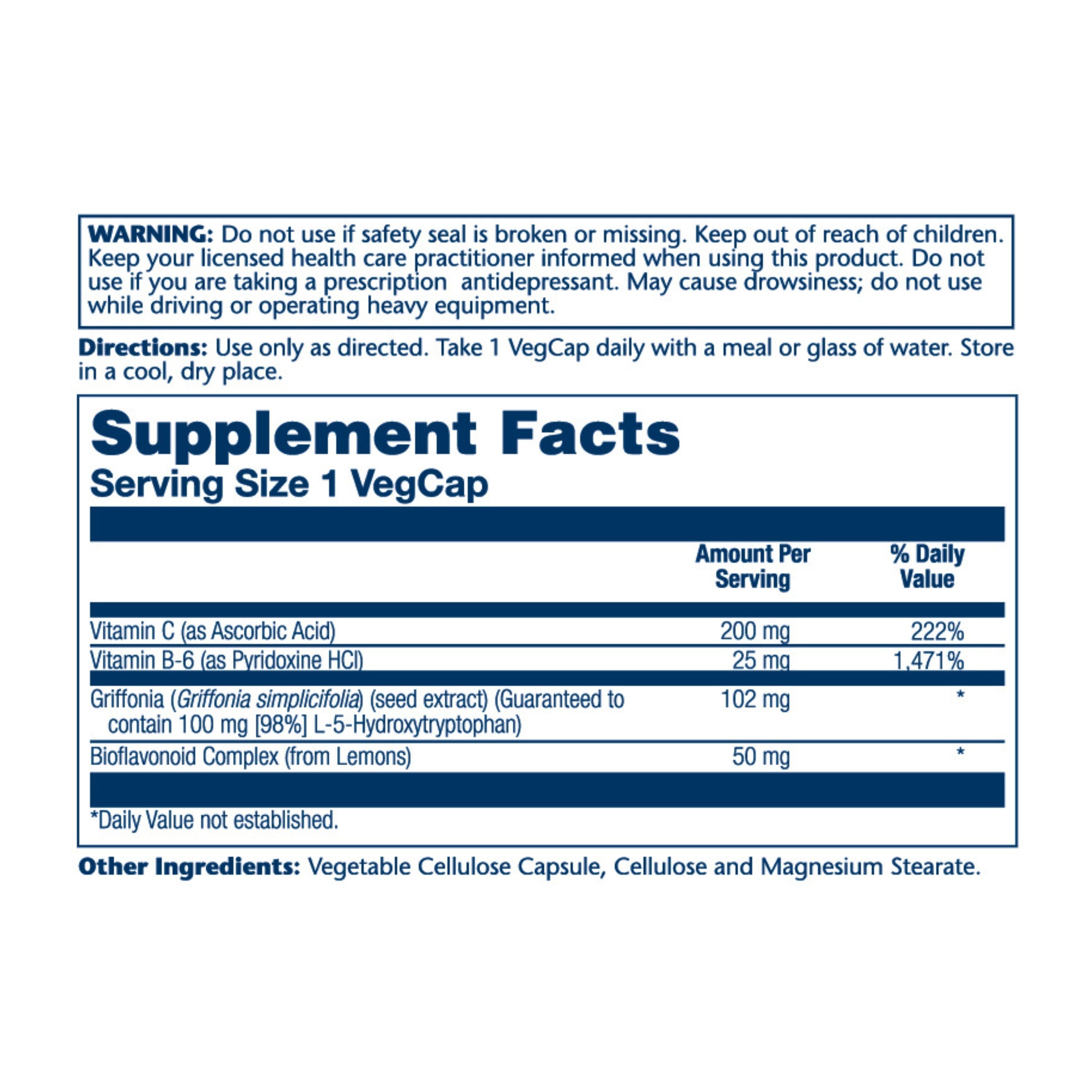 5-HTP EC-w Vit C & B6, 100 mg