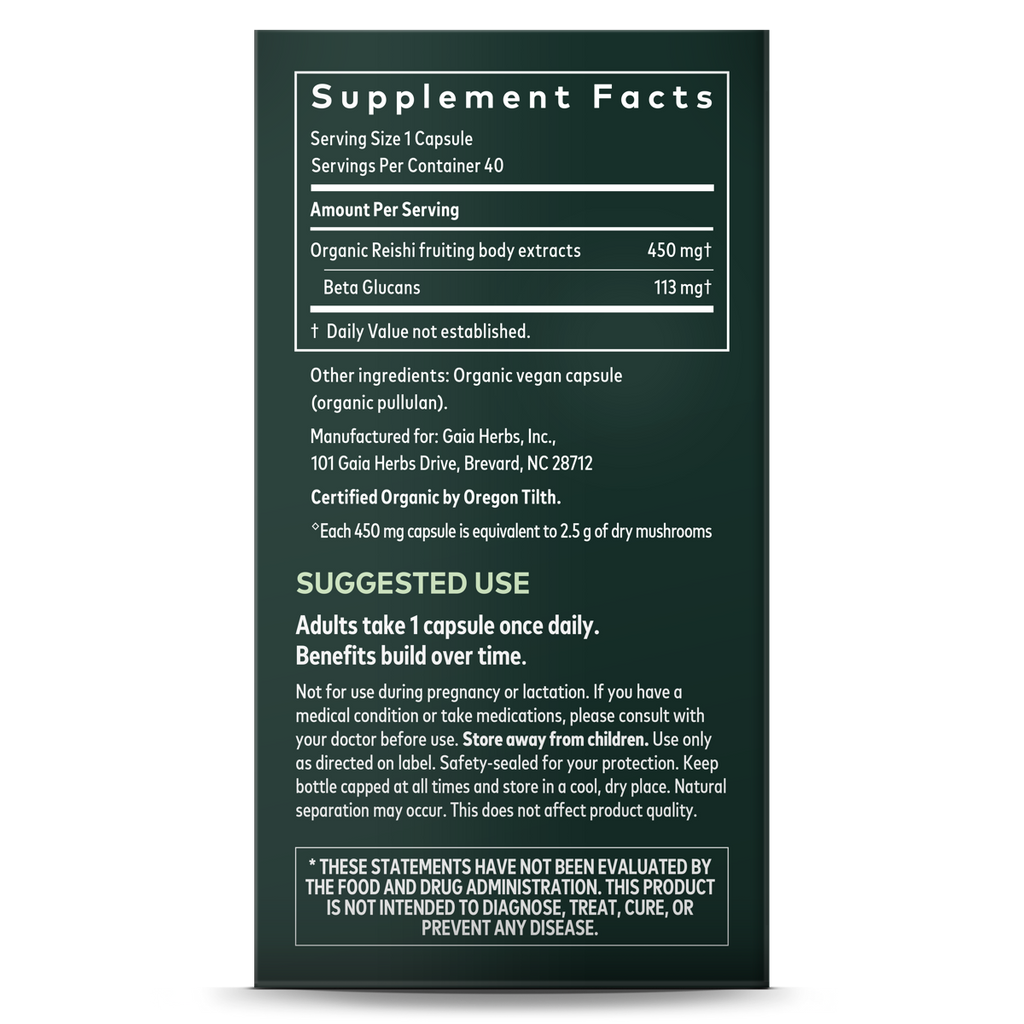 Reishi Mushroom - For Immune & Heart Support