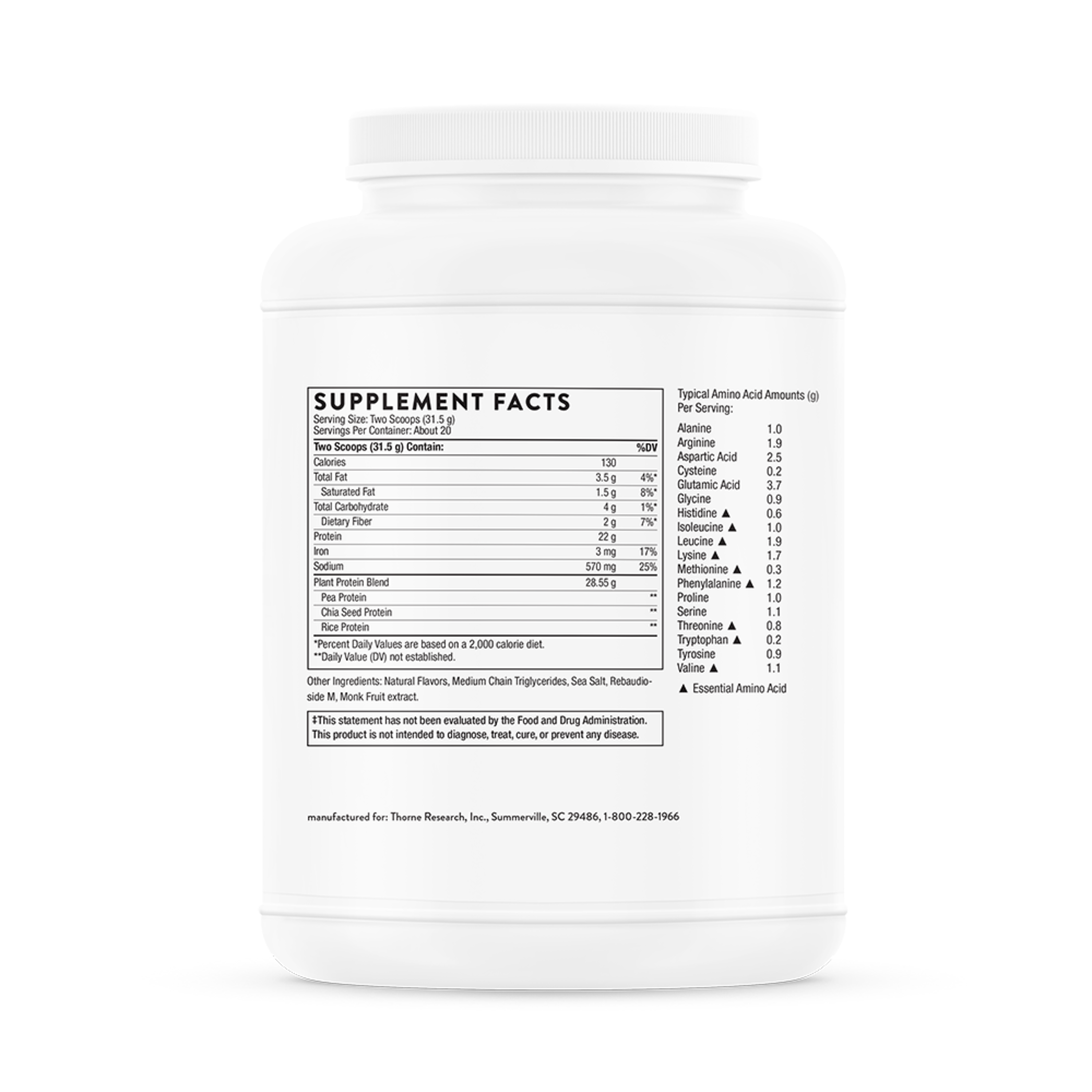 Plant Protein Powder - Dairy Free