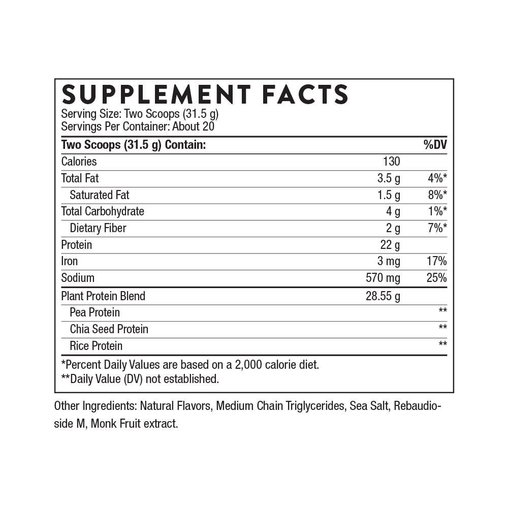 Plant Protein Powder - Dairy Free