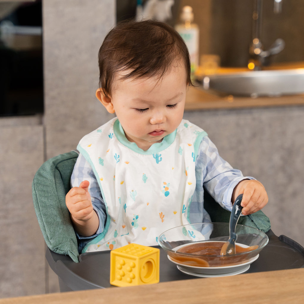 3-Piece Glass Suction Baby and Toddler Feeding Set