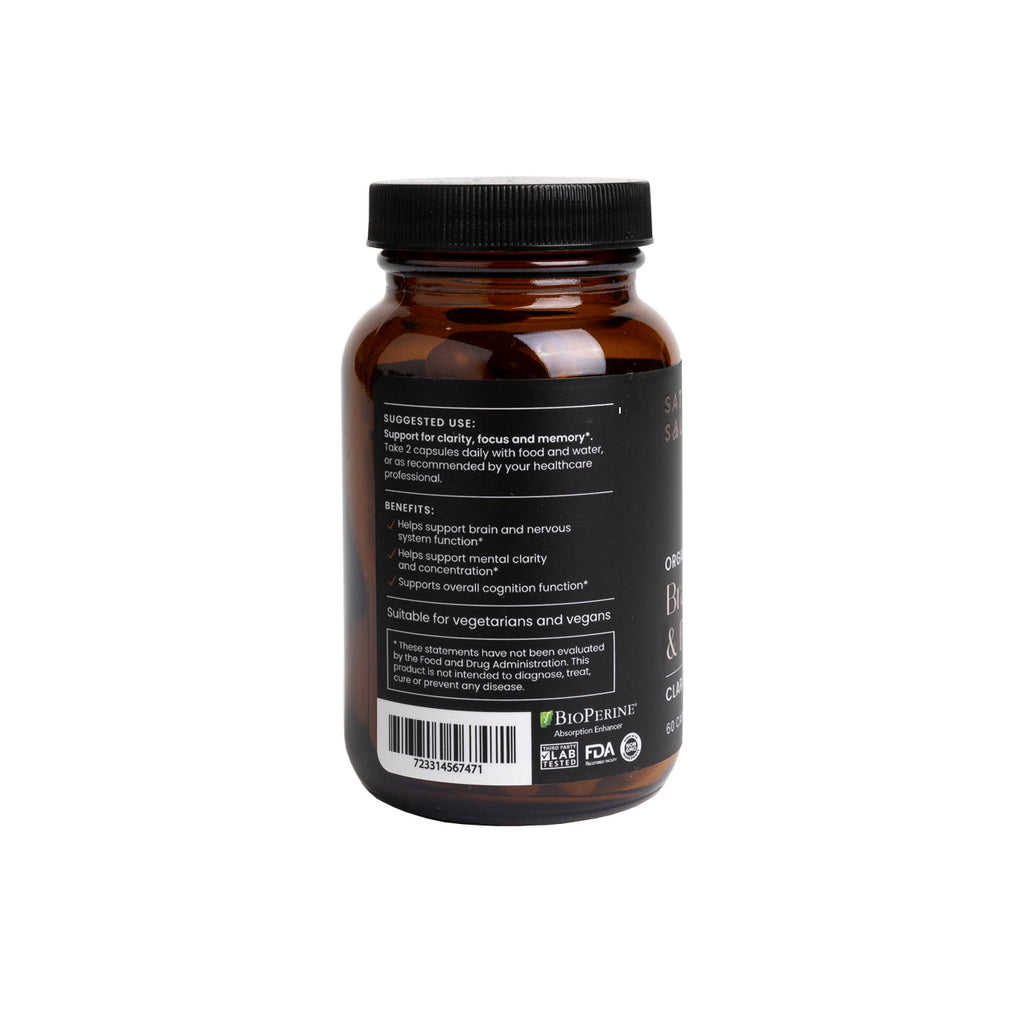 Organic Brahmi & Bioperine - For Clarity and Focus