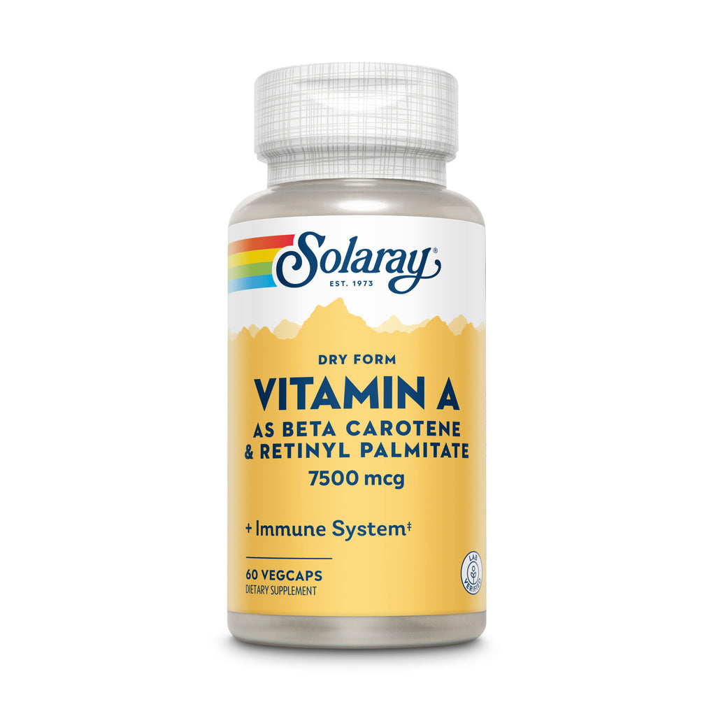 Vitamin A as Beta Carotene & Retinyl Palmitate, 7500 mcg