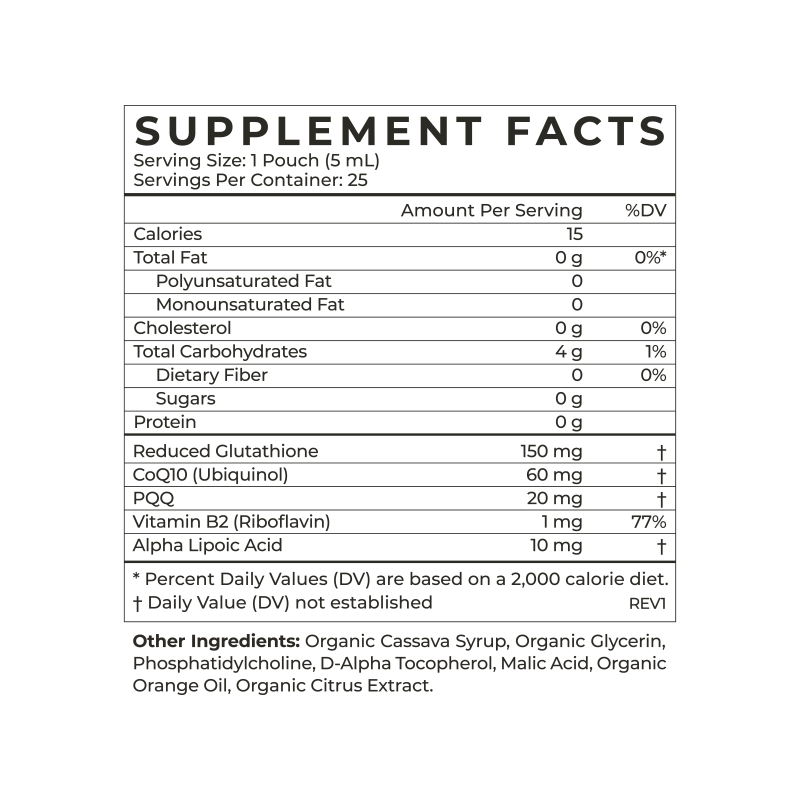 Liposomal Glutathione Liquid Packets - Gut + Skin Support*