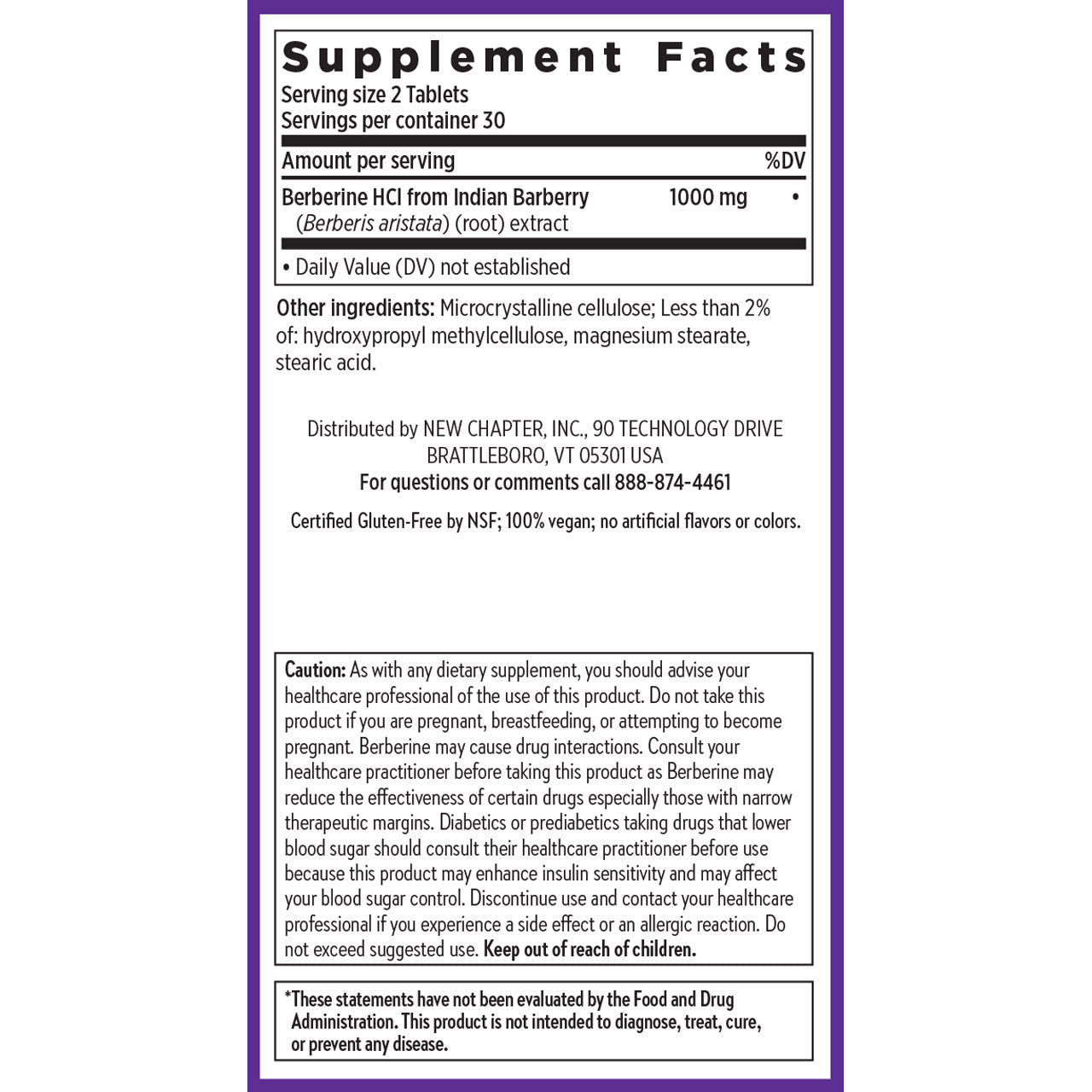 Berberine - 1000mg