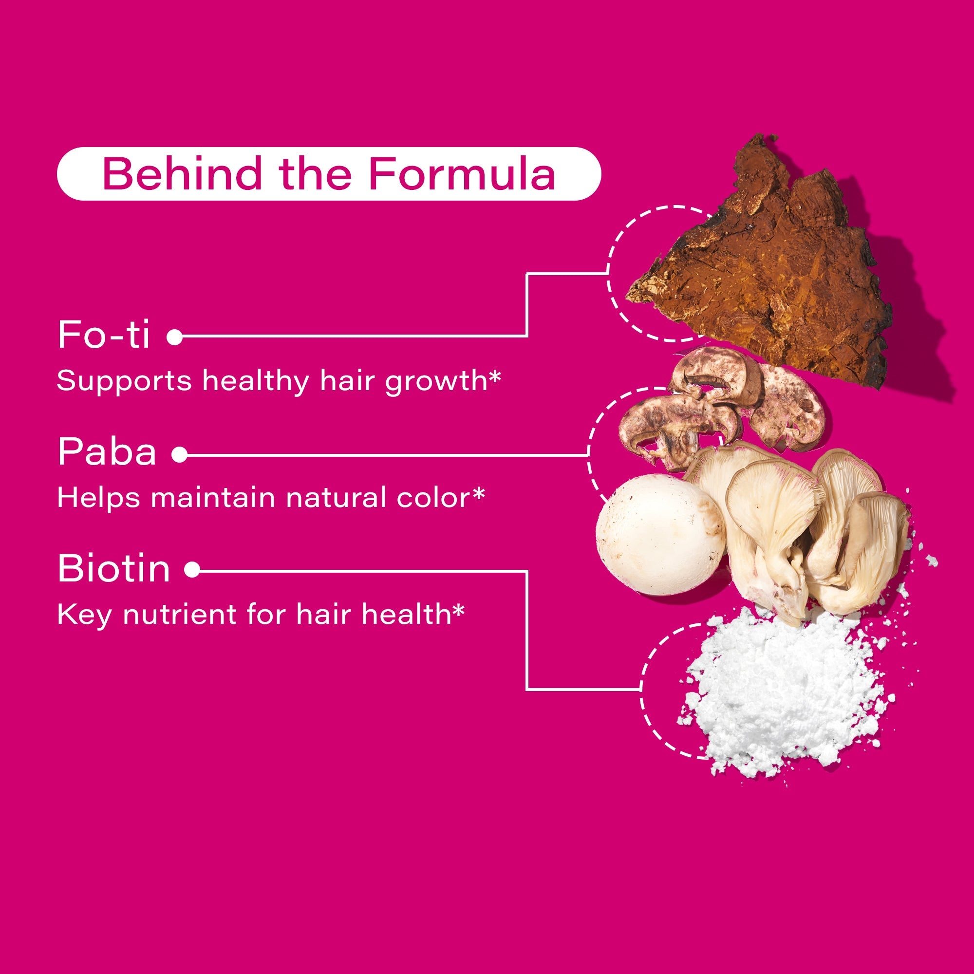 Hair Strong - Capsules for Growth with Biotin, Fo-Ti, & Paba