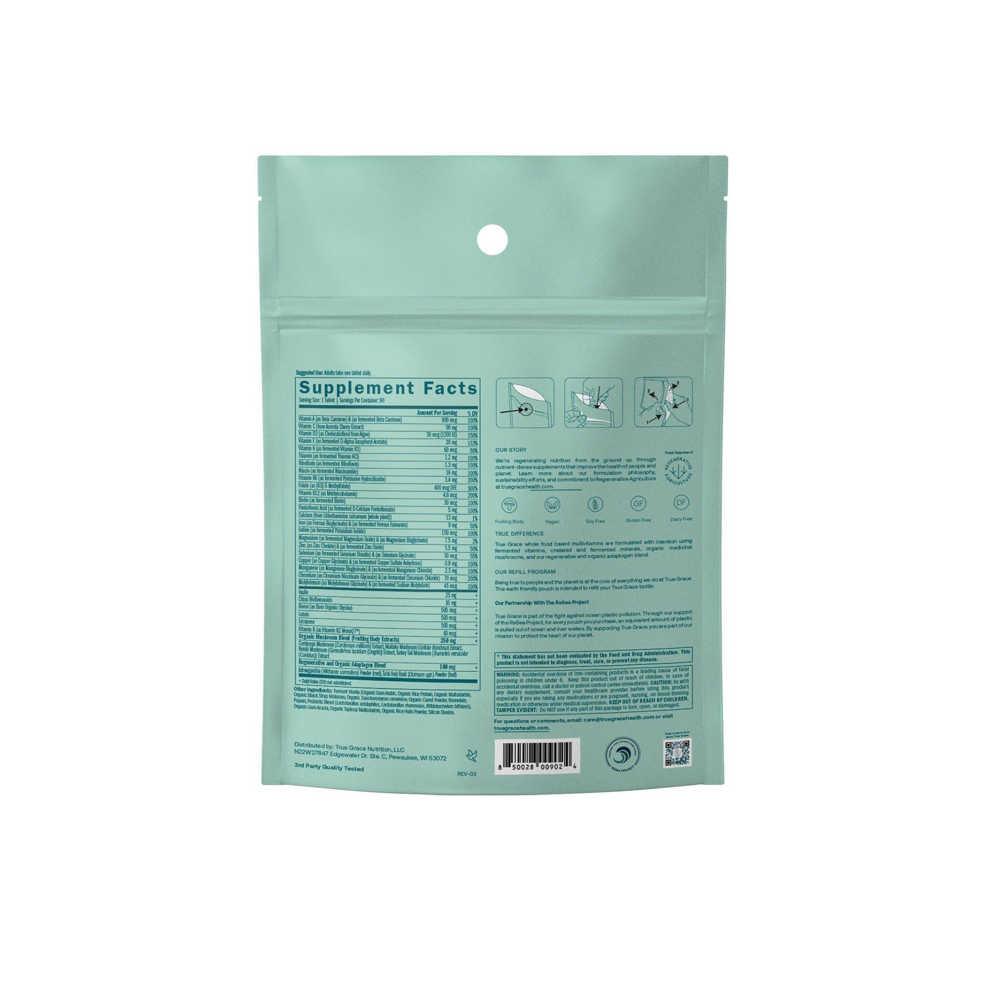 One Daily Women's Multivitamin Tablets - Refill Pouch